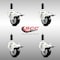 Service Caster 3 Inch 316SS Black Poly Swivel 3/4 Inch Expanding Stem Caster Set Lock Brake SCC-SS316TTLEX20S314-PPUB-BLK-34-4 - alternate 5